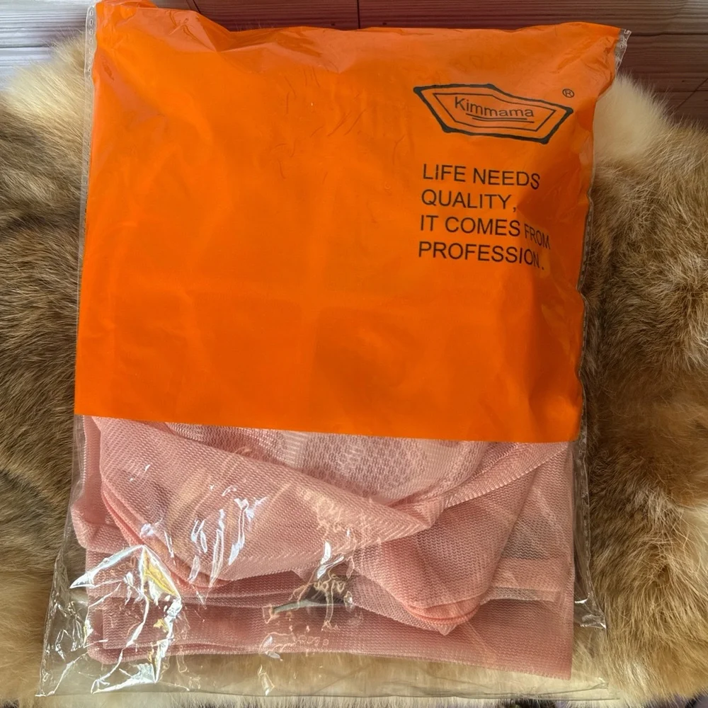 Pink Mesh Laundry Bag Set